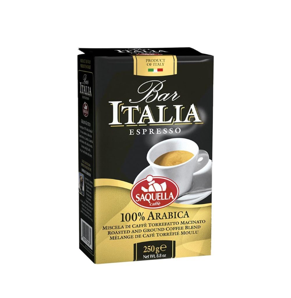 قهوه اسپرسو ساکوئلا ایتالیا 100 درصد عربیکا Saquella