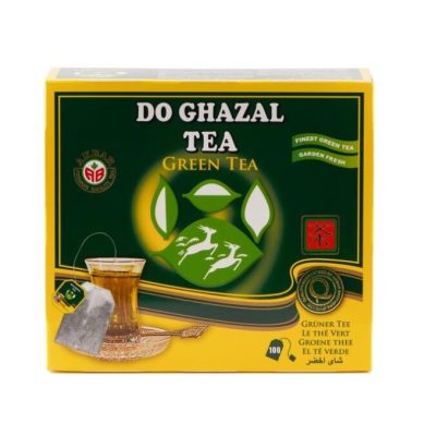 چای سبز کیسه ای دو غزال اصل 100 عددی Do Ghazal Tea